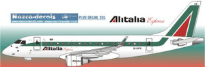 1/144 Scale Decal Alitalia Express Emberair 170