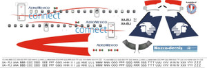 1/144 Scale Decal Aeromexico Connect ERJ-145
