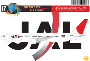 1/144 Scale Decal JAL - Japan Airlines MD-81 - JoyDecals.com