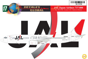 1/144 Scale Decal JAL - Japan Airlines MD-81 - JoyDecals.com
