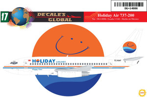 1/144 Scale Decal Holiday Airlines 737-200