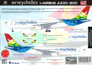 1/144 Scale Decal Air Seychelles A330-200