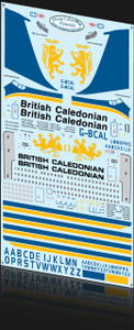 1/144 Scale Decal British Caladonian 707