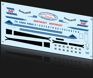 1/144 Scale Decal Northeast DC-3
