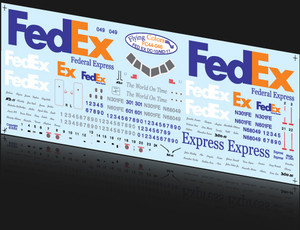 1/144 Scale Decal FedEx DC-10 / MD-11