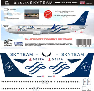 1/144 Scale Decal Delta 737-800 Skyteam