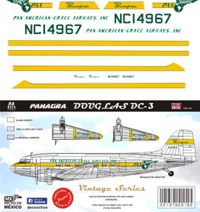 1/144 Scale Decal Panagra DC-3