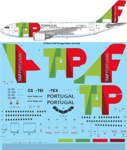 1/144 Scale Decal TAP Portugal Airbus A310-300