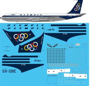 1/72 Scale Decal Olympic Airways 707-320C