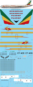 1/72 Scale Decal Ethiopian Airlines 707-320C