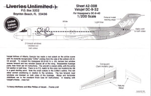 1/200 Scale Decal Valujet DC9-32
