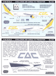 1/144 Scale Decal Challenge Air Cargo 757 Freighter