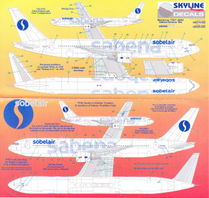 1/200 Scale Decal Sabena 767-300