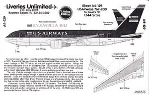 1/144 Scale Decal USAirways 767-200
