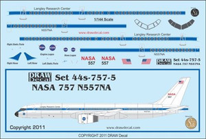 1/144 Scale Decal NASA 757-200