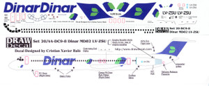 1/200 Scale Decal Dinar MD-82
