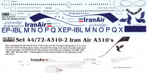 1/144 Scale Decal Iran Air A-310