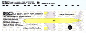 1/144 Scale Decal ADF Antennas