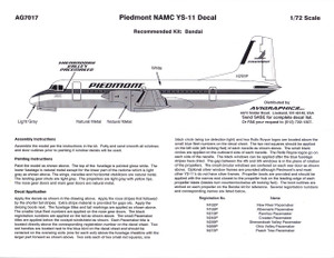 Decals By Aircraft - YS-11 - Page 1 - JoyDecals.com