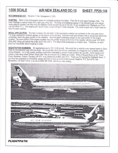 1/200 Scale Decal Air New Zealand DC-10