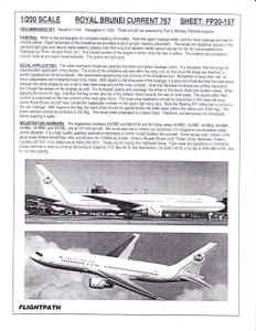 1/200 Scale Decal Royal Brunei 767