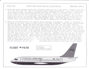 1/200 Scale Decal United Airlines 737-200 /300 / 500