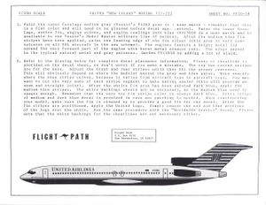 1/200 Scale Decal United Airlines 727-200 Battleship Grey
