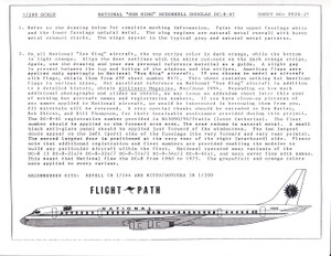 1/200 Scale Decal National Airlines DC8-61