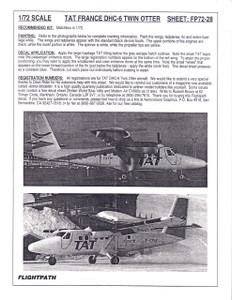 1/72 Scale Decal TAT DHC-6 Twin Otter
