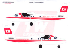 1/72 Scale Decal TWA Express DHC-6 TWIN OTTER