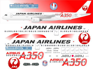 1/144 Scale Decal JAL A350-900
