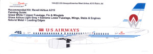 1/144 Scale Decal USAirways A-319 Retro America West