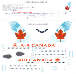 1/144 Scale Decal Air Canada A340-300