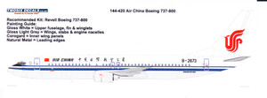 1/144  Scale Decal Air China 737-800