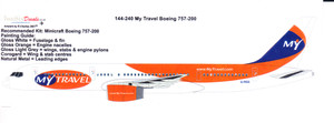1/144  Scale Decal My Travel 757-200