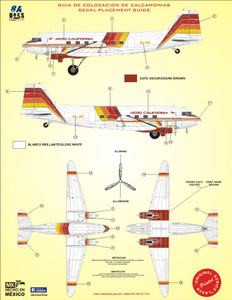 1/72 Scale Decal Aero California DC-3