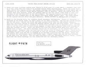 1/144 Scale Decal United Airlines 727-200