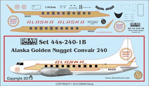 1/144 Scale Decal Alaska Convair 240