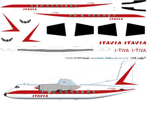 1/144 Scale Decal Itavia Herald
