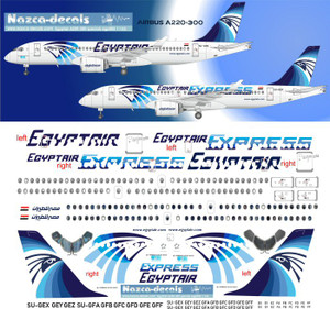 1/144 Scale Decal Egyptair A-220