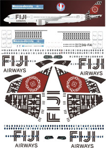 1/144 Scale Decal Fiji Airways A-350-900