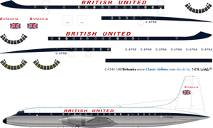1/144 Scale Decal British United Britannia