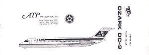 1/200 Scale Decal Ozark DC9-30