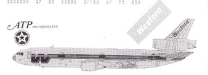 1/200 Scale Decal Western DC-10-10