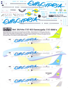 1/144 Scale Decal Eurocypria 737-800