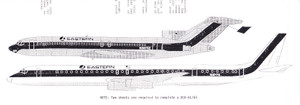 1/144 Scale Decal Eastern 727 / 720 / DC-9 / DC-8