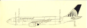 1/144 Scale Decal Continental A-300