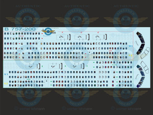1/100 Scale Decal 757-200 LIFELIKE Cockpit & Windows