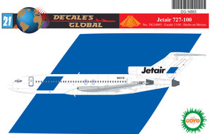 1/144 Scale Decal Jetair 727-100