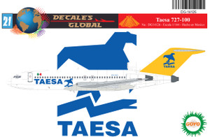 1/144 Scale Decal Taesa 727-100